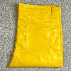 Magnet Yellow Pleather Pants